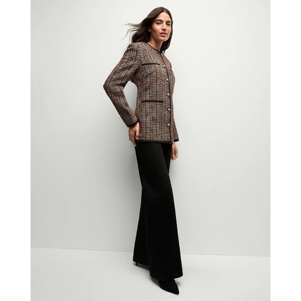 Veronica Beard Watkins Dickey Jacket , Tweed Jacket, Grey Multi - Picture 4 of 12